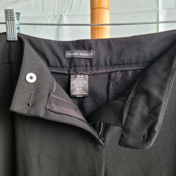 Hilary Radley Black  Dress Pants 16X32 - Picture 2 of 8